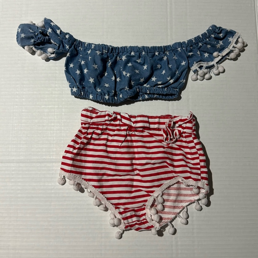 Memorial day/Labor Day/Fourth of July toddler outfit